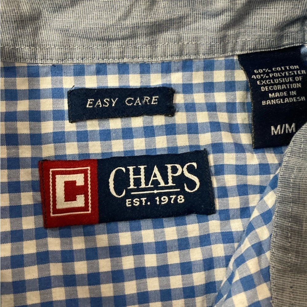 Chaps Easy‎ Care Medium Button Down Shirt - Picture 3 of 4